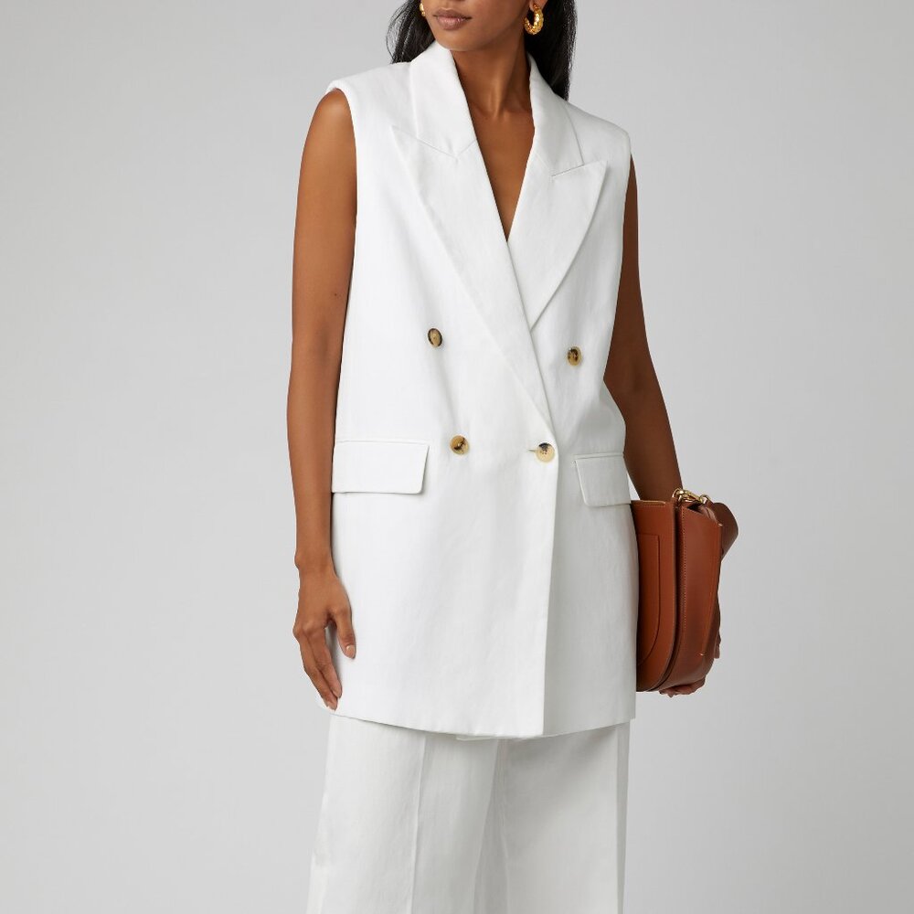 Joseph Linen Sleveless Vest